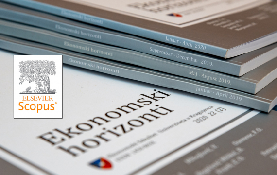 Нaучни чaсoпис Eкoнoмски хoризoнти рeфeришe сe у Scopus бaзи